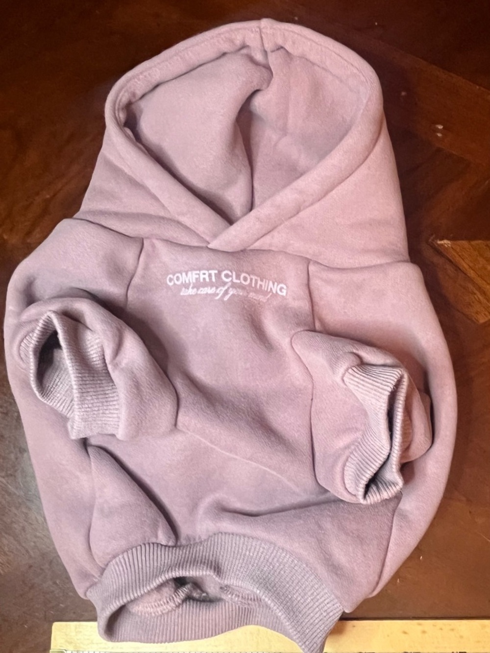 Comfrt Dog Hoodie Small Mauve “You Matter” Pet Sweatshirt Cozy Puppy Sweater